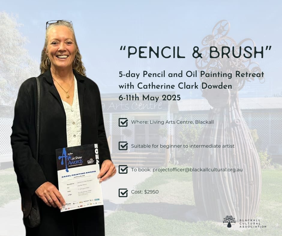 5-day Pencil and Oil Painting Retreat with Catherine Clark Dowden 6-11th May 2025